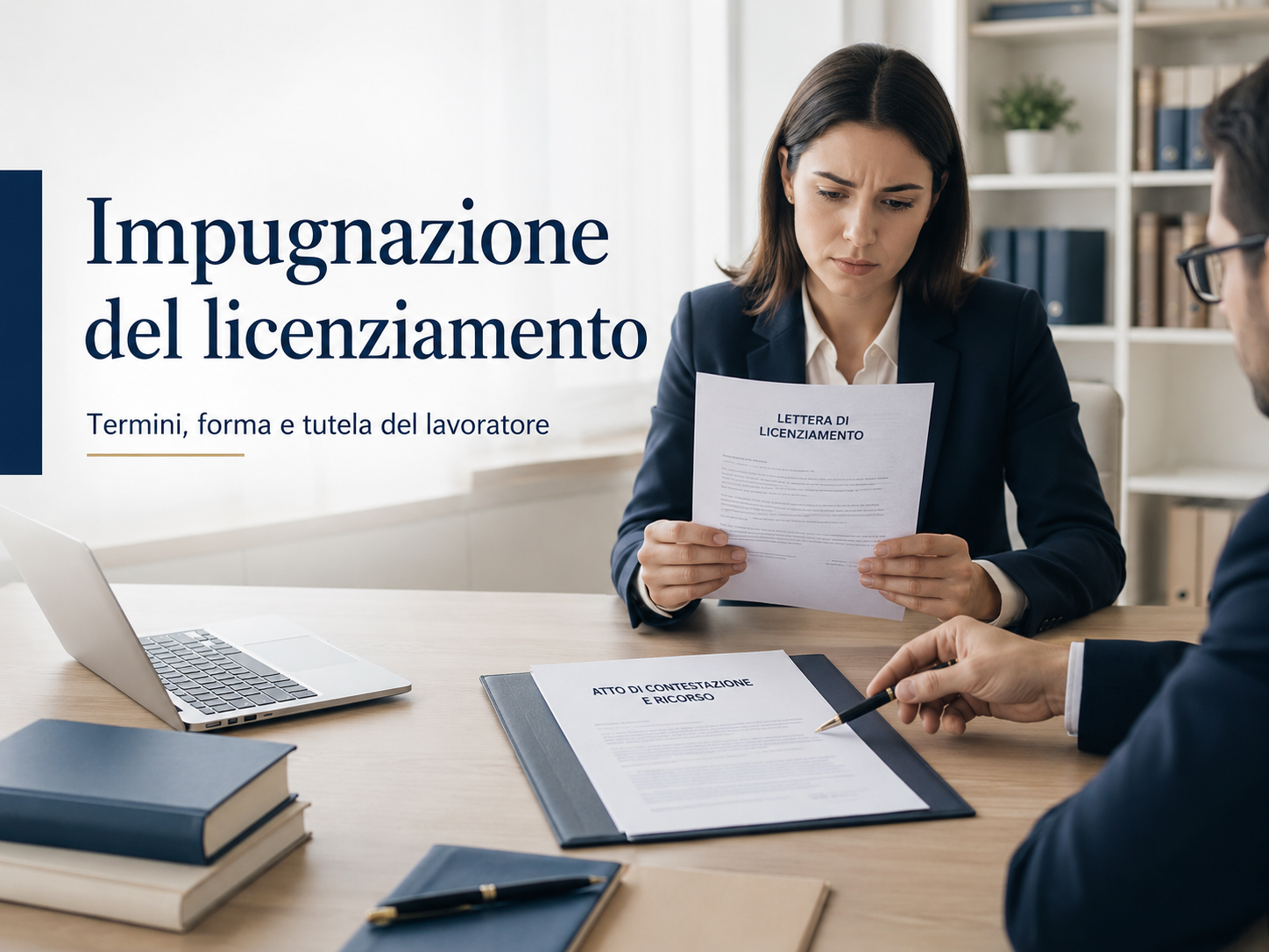 Impugnazione del licenziamento con lavoratrice e avvocato durante l’esame della lettera di recesso