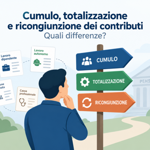 Cumulo, totalizzazione e ricongiunzione dei contributi previdenziali